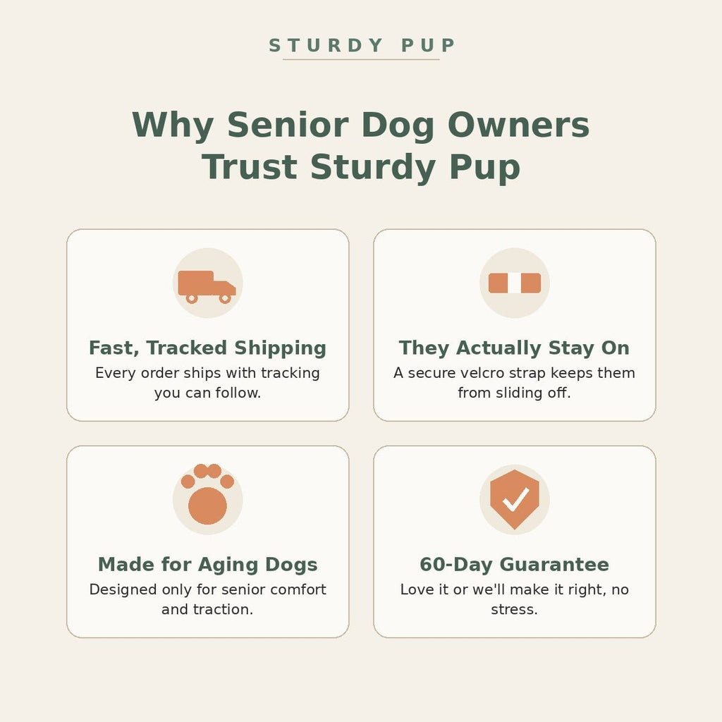 Non-Slip Grip Socks for Senior Dogs for senior dogs - Dog Mobility by Sturdy Pup