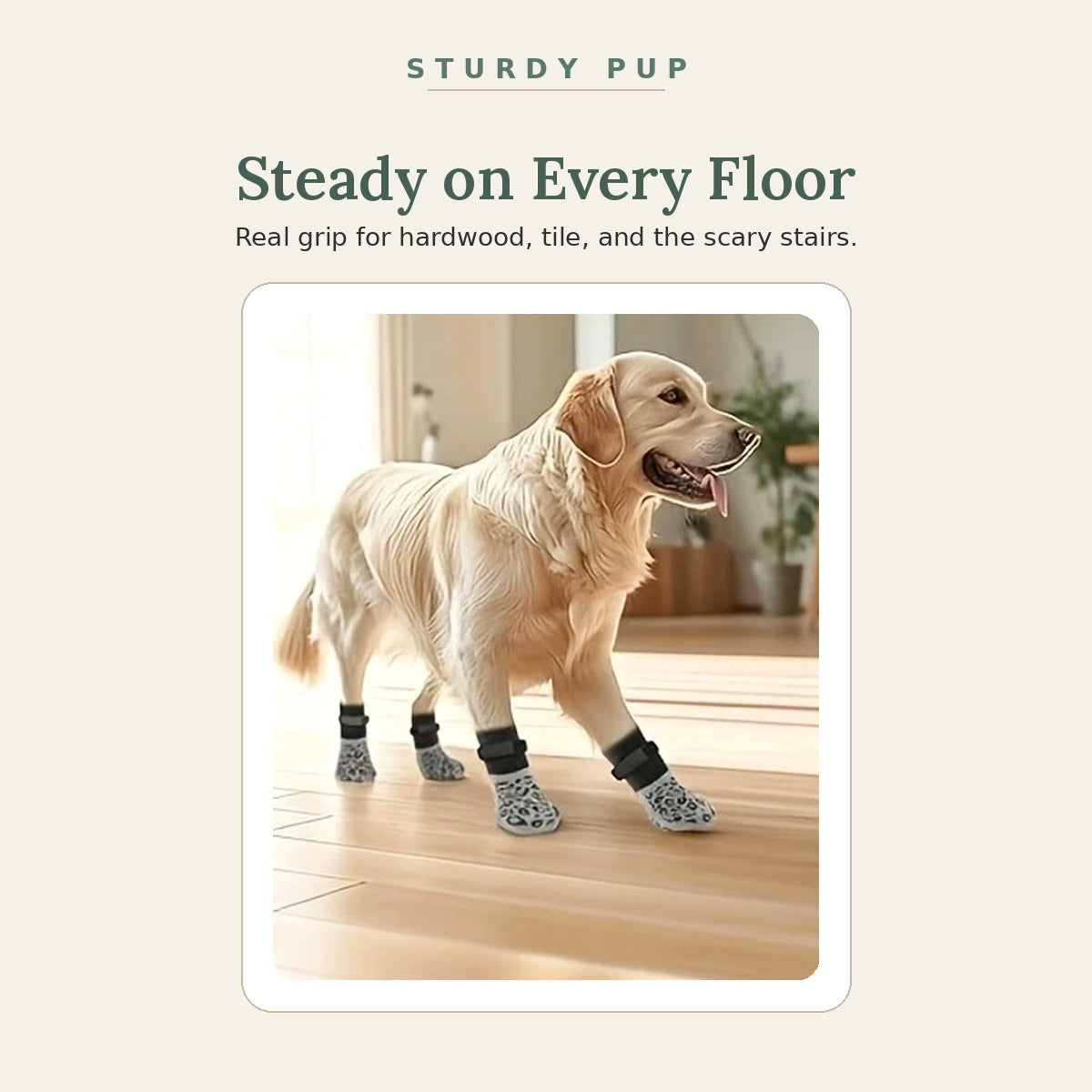Non-Slip Grip Socks for Senior Dogs