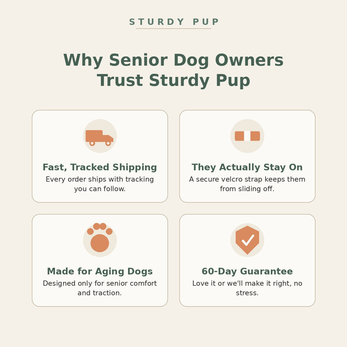 Non-Slip Grip Socks for Senior Dogs